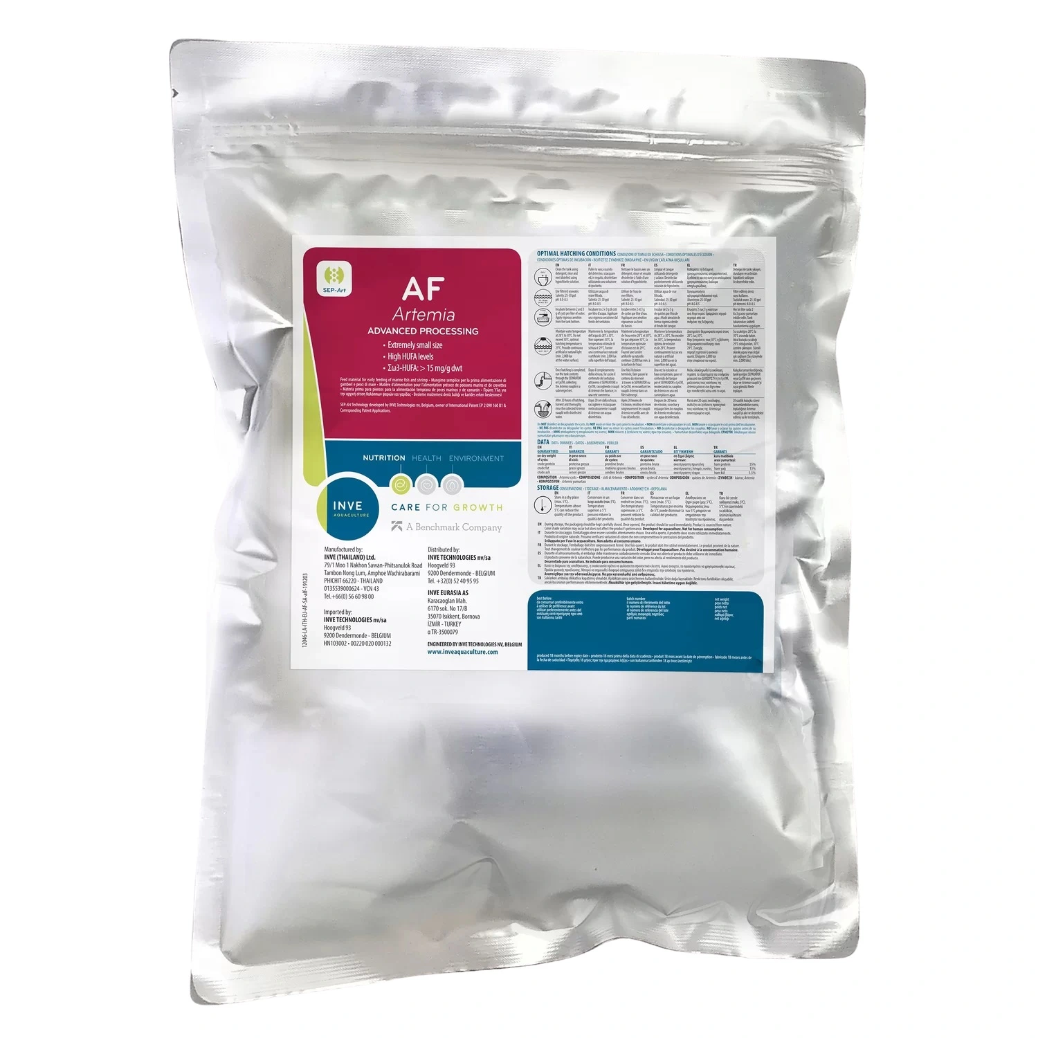 Inve Separt Artemia Cysts AF 430 1 kg
